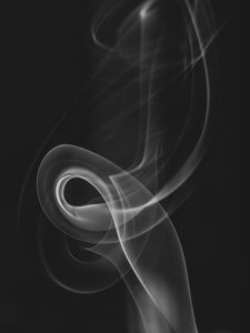 Preview wallpaper smoke, curves, black and white, black