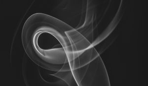 Preview wallpaper smoke, curves, black and white, black