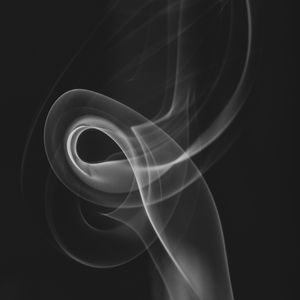 Preview wallpaper smoke, curves, black and white, black