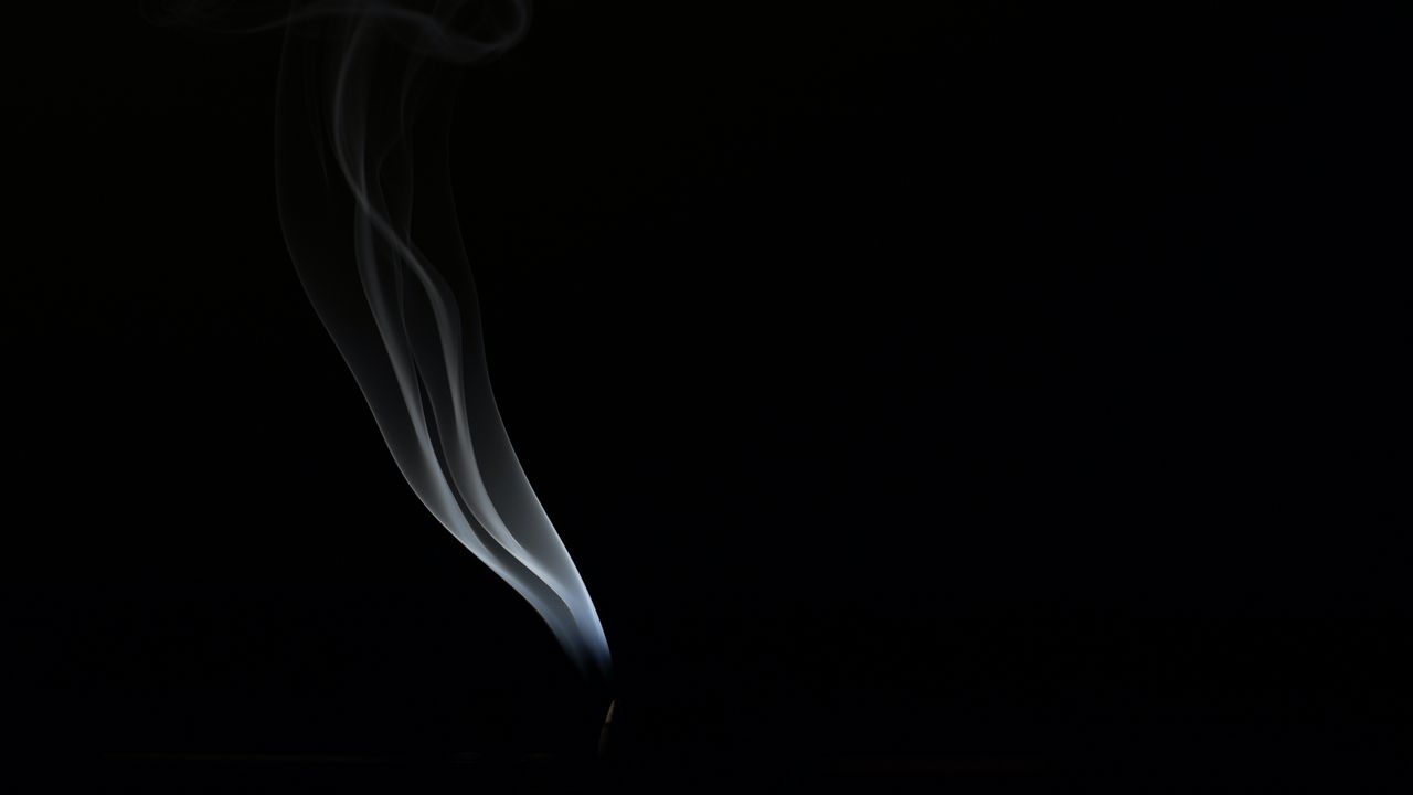 Wallpaper smoke, dark, black, minimalism