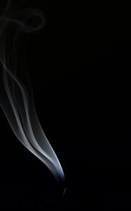 Preview wallpaper smoke, dark, black, minimalism