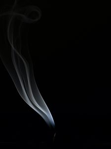 Preview wallpaper smoke, dark, black, minimalism