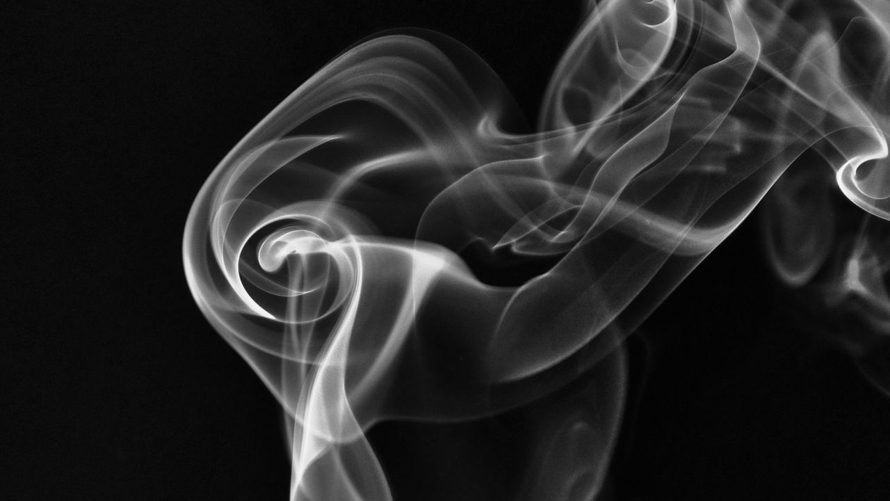 Wallpaper smoke, dark, bw