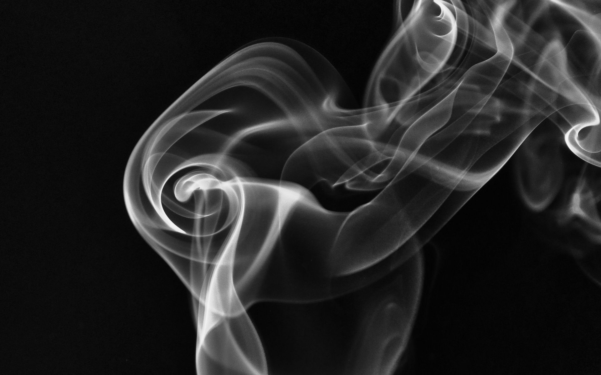 Download wallpaper 1920x1200 smoke, dark, bw widescreen 16:10 hd background