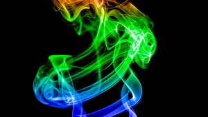 Preview wallpaper smoke, darkness, abstraction, transparent