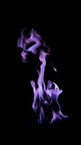 Preview wallpaper smoke, fire, color, purple, dark