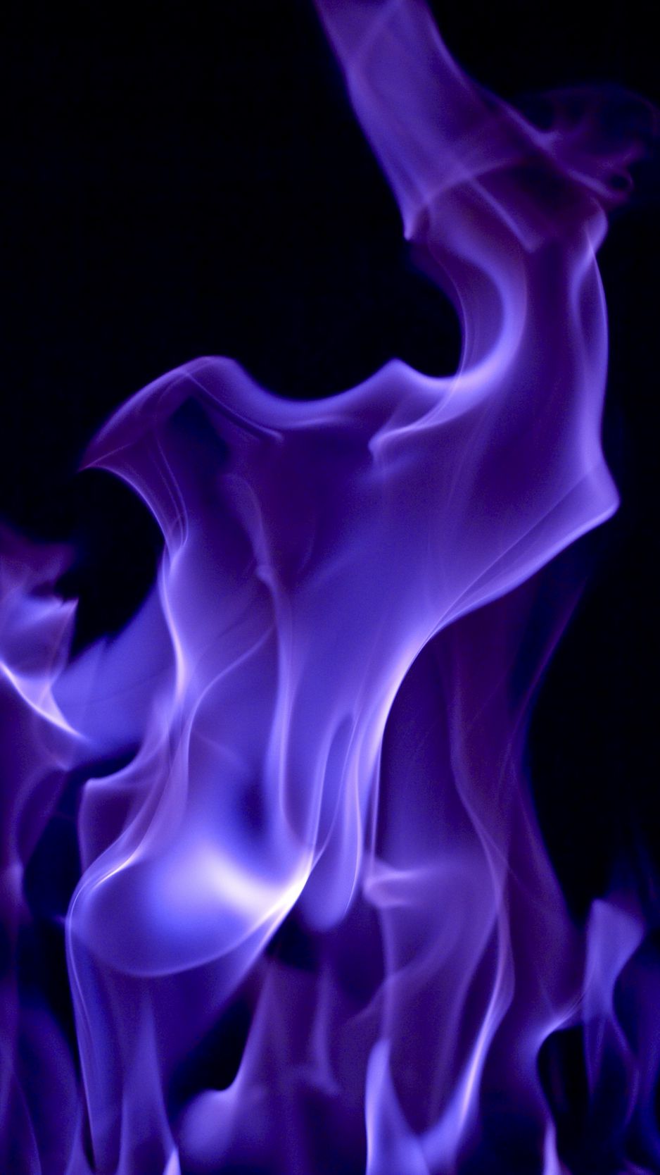938x1668 Wallpaper smoke, fire, color, purple
