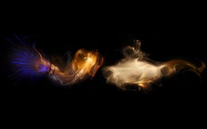 Preview wallpaper smoke, form, clot, fish