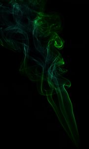 Preview wallpaper smoke, green, dark