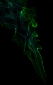 Preview wallpaper smoke, green, dark