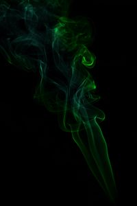 Preview wallpaper smoke, green, dark