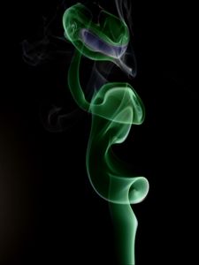 Preview wallpaper smoke, green, spiral