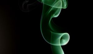 Preview wallpaper smoke, green, spiral