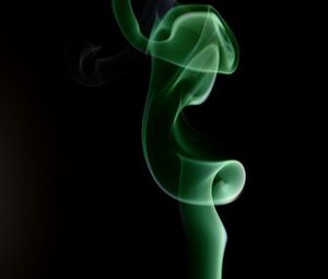 Preview wallpaper smoke, green, spiral