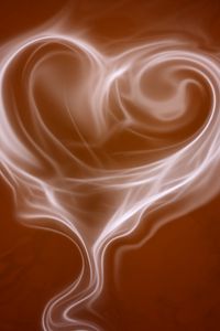 Preview wallpaper smoke, heart, shape, surface