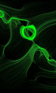 Preview wallpaper smoke, ink, abstraction, green