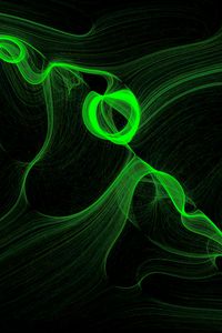 Preview wallpaper smoke, ink, abstraction, green