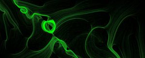 Preview wallpaper smoke, ink, abstraction, green