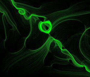 Preview wallpaper smoke, ink, abstraction, green