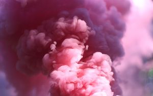 Preview wallpaper smoke, pink, shroud