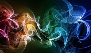 Preview wallpaper smoke, plexus, colorful, background