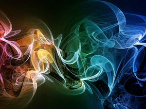 Preview wallpaper smoke, plexus, colorful, background