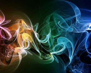 Preview wallpaper smoke, plexus, colorful, background