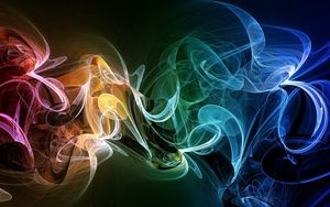 Preview wallpaper smoke, plexus, colorful, background
