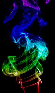 Preview wallpaper smoke, rings, transparent, darkness