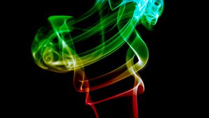 Preview wallpaper smoke, rings, transparent, darkness