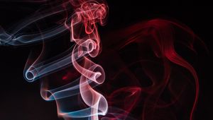 Preview wallpaper smoke, shroud, colored smoke, red
