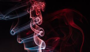 Preview wallpaper smoke, shroud, colored smoke, red