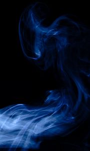 Preview wallpaper smoke, shroud, dark, blue, black