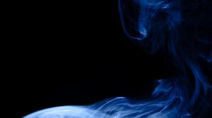 Preview wallpaper smoke, shroud, dark, blue, black