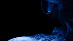 Preview wallpaper smoke, shroud, dark, blue, black