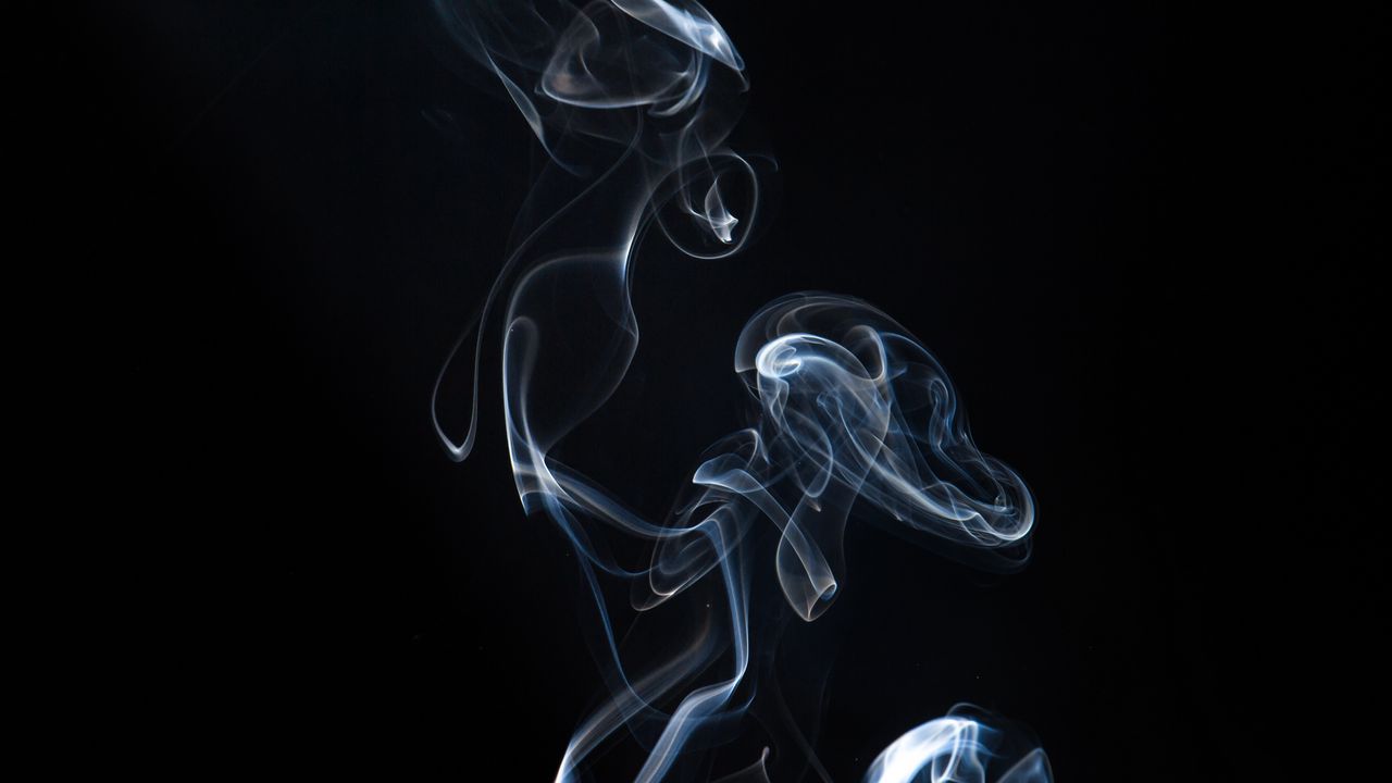 Wallpaper smoke, shroud, dark background