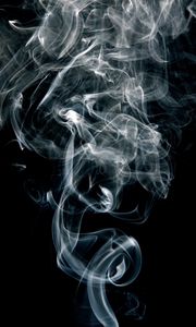 Preview wallpaper smoke, shroud, smoke puffs, dark background