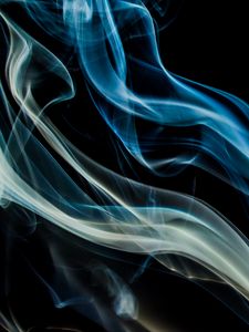 Preview wallpaper smoke, transparent, black