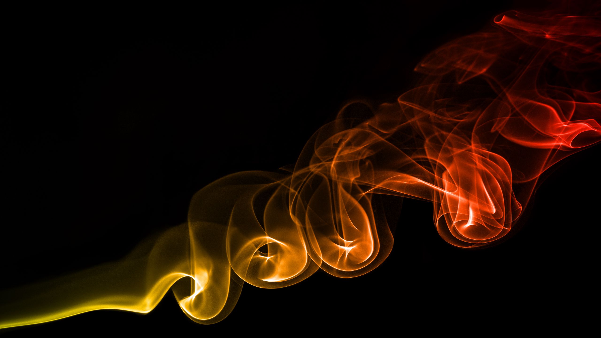 2560x1440 Wallpaper smoke, transparent, glow, darkness