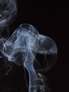 Preview wallpaper smoke, waves, curves, transparent, abstraction