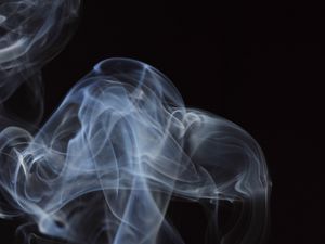 Preview wallpaper smoke, waves, curves, transparent, abstraction