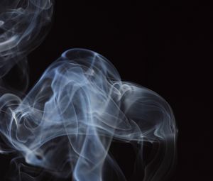 Preview wallpaper smoke, waves, curves, transparent, abstraction