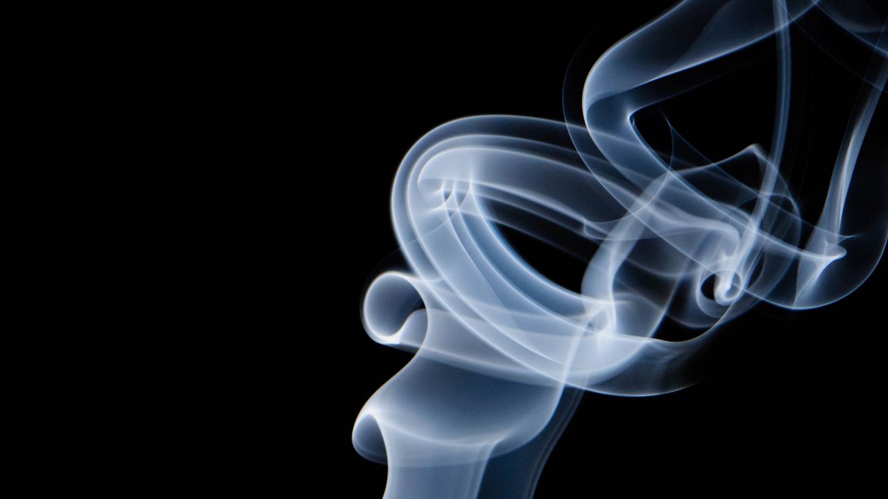 Wallpaper smoke, waves, transparent, abstraction, darkness
