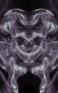 Preview wallpaper smoke, winding, wavy, abstraction