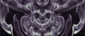 Preview wallpaper smoke, winding, wavy, abstraction