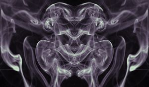 Preview wallpaper smoke, winding, wavy, abstraction