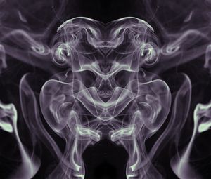 Preview wallpaper smoke, winding, wavy, abstraction