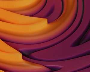 Preview wallpaper smooth, winding, relief, volume, 3d