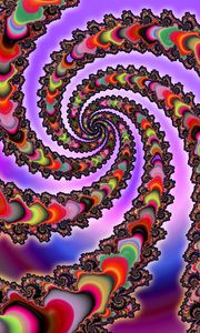 Preview wallpaper snake, colorful, optical illusion