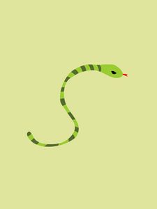 Preview wallpaper snake, minimalism, art